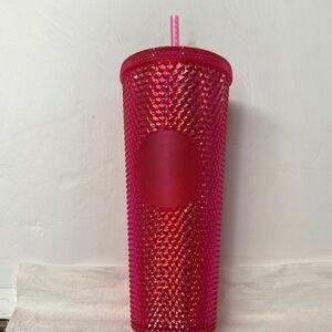 NEW 2019 Starbucks 24 oz Studded Cup with Straw
